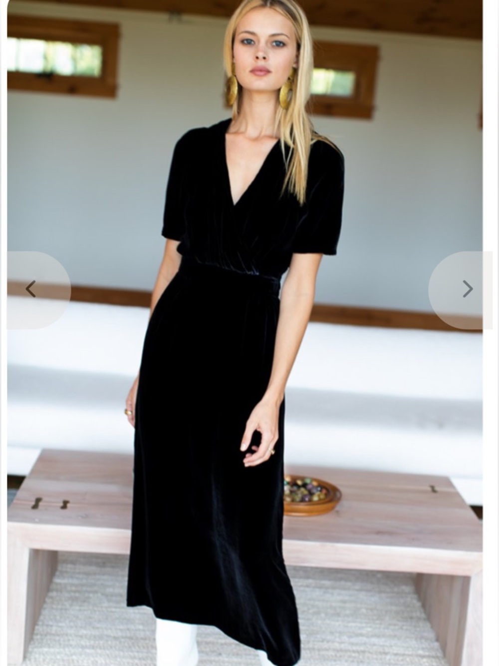 Emerson Fry Ava Silk Velvet Dress, NWT XS